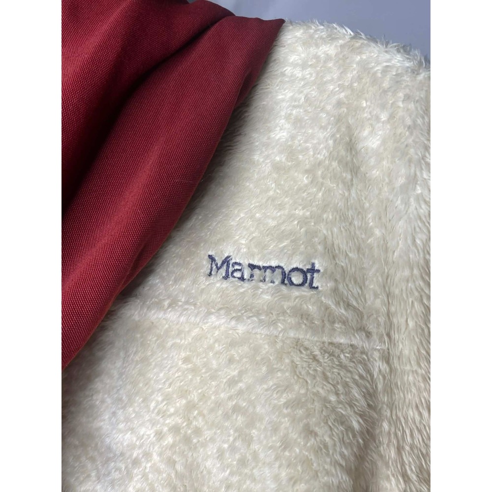 Marmot Homestead Fleece Lined sherpa pullover‎ hoodie Women's Size Small cozy - Picture 5 of 8